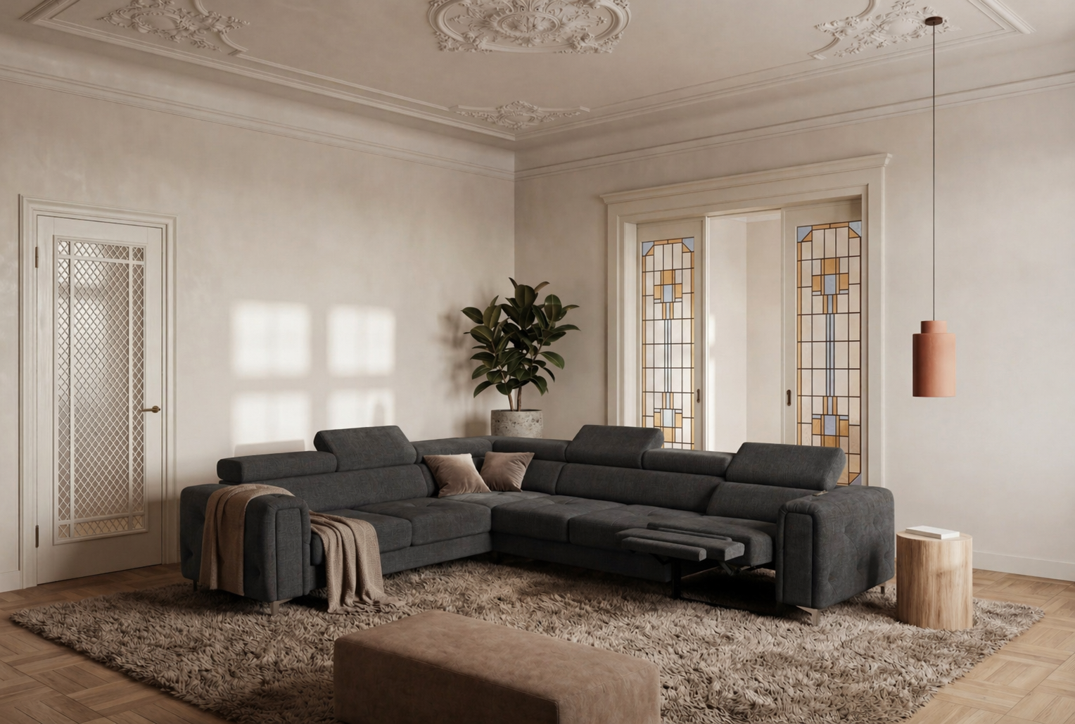 Ecksofa Orion I Relax Moly 97